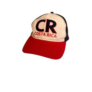 Zelva CR Costa Rica Baseball Cap Red White Blue Snapback Adjustable